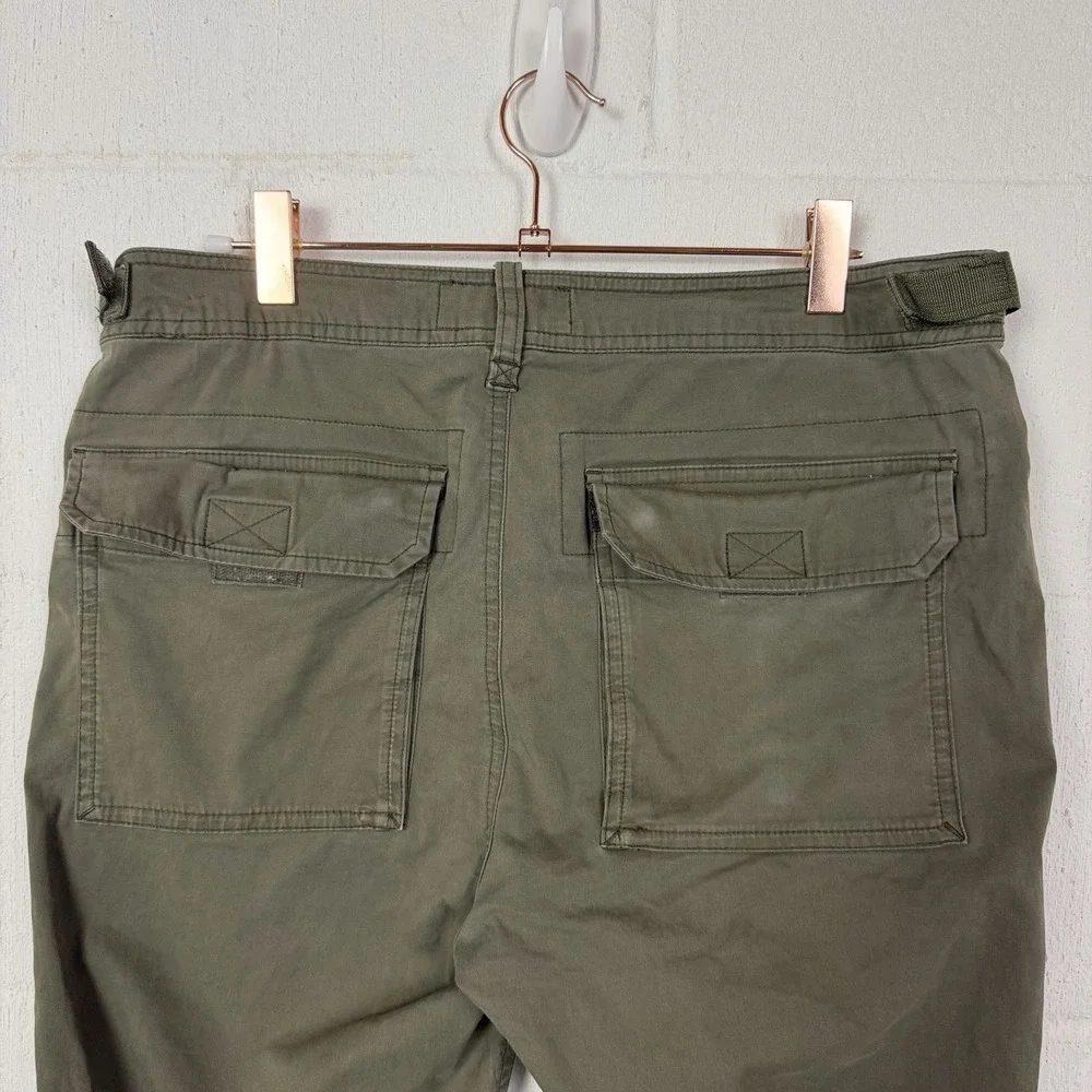 Abercrombie‎ Fitch Cargo Pants Paratrooper Green Slim Straight Utility 30X32